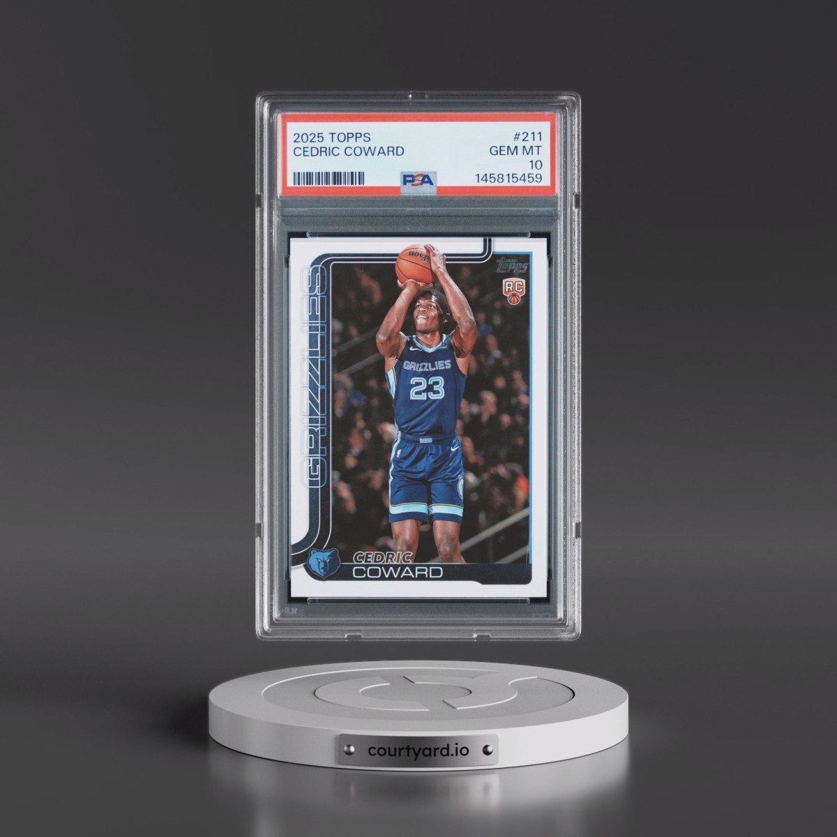 2025 Topps #211 Cedric Coward (PSA 10 GEM MINT)