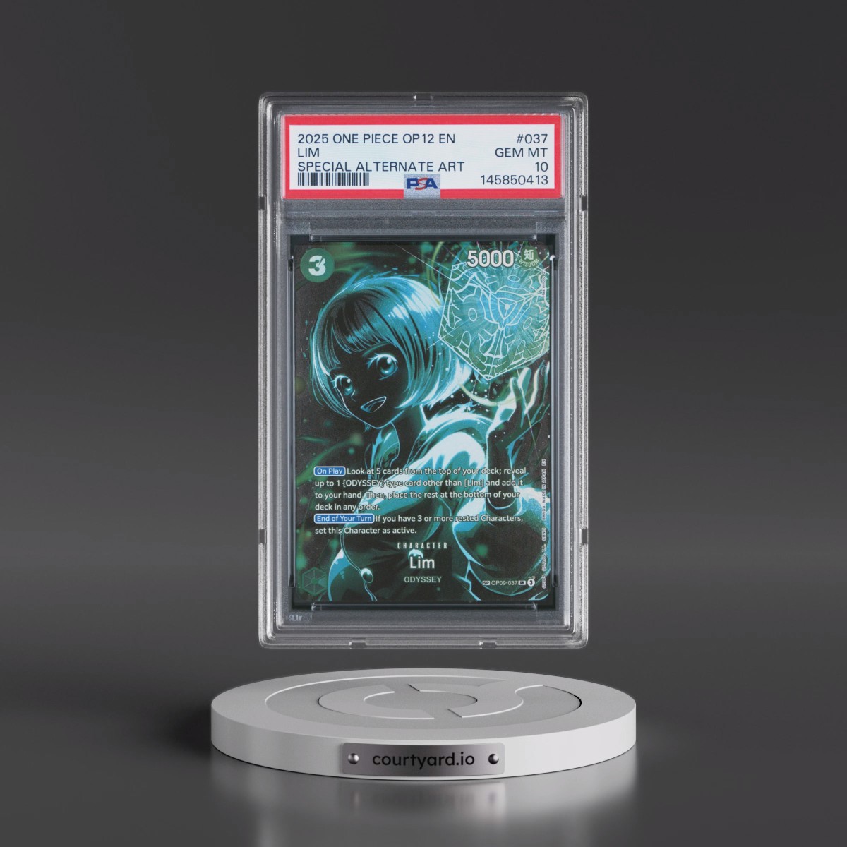 2025 One Piece OP12-Legacy of the Master #037 Lim - Special Alternate Art (PSA 10 GEM MINT)