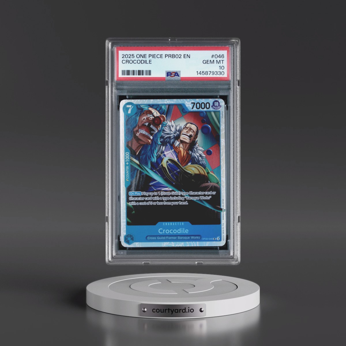 2025 One Piece PRB02-Premium Booster -One Piece Card the Best- Vol.2 #046 Crocodile (PSA 10 GEM MINT)
