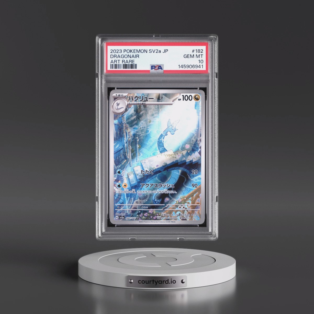 2023 Pokémon Sv2a-Pokémon 151 #182 Dragonair - Art Rare (PSA 10 GEM MINT)
