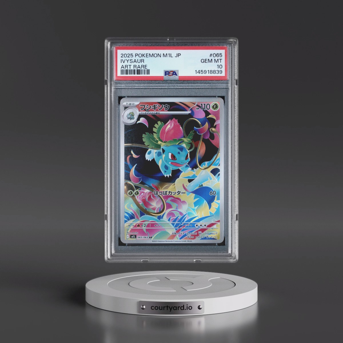 2025 Pokémon M1l-Mega Brave #065 Ivysaur - Art Rare (PSA 10 GEM MINT)