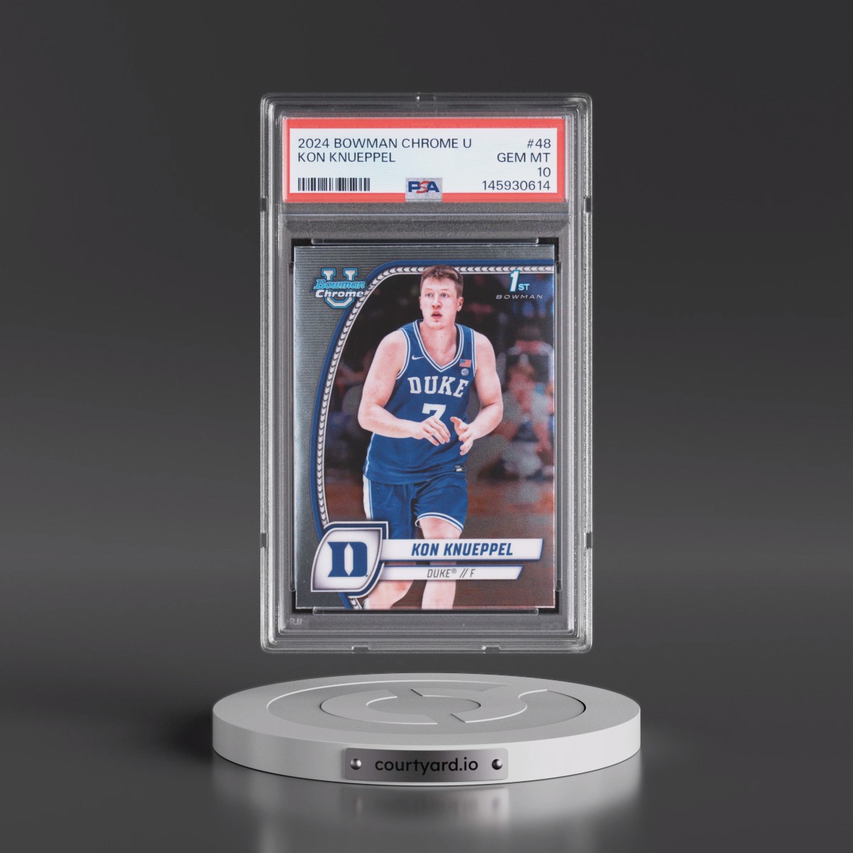 2024 Bowman Chrome University #48 Kon Knueppel (PSA 10 GEM MINT)