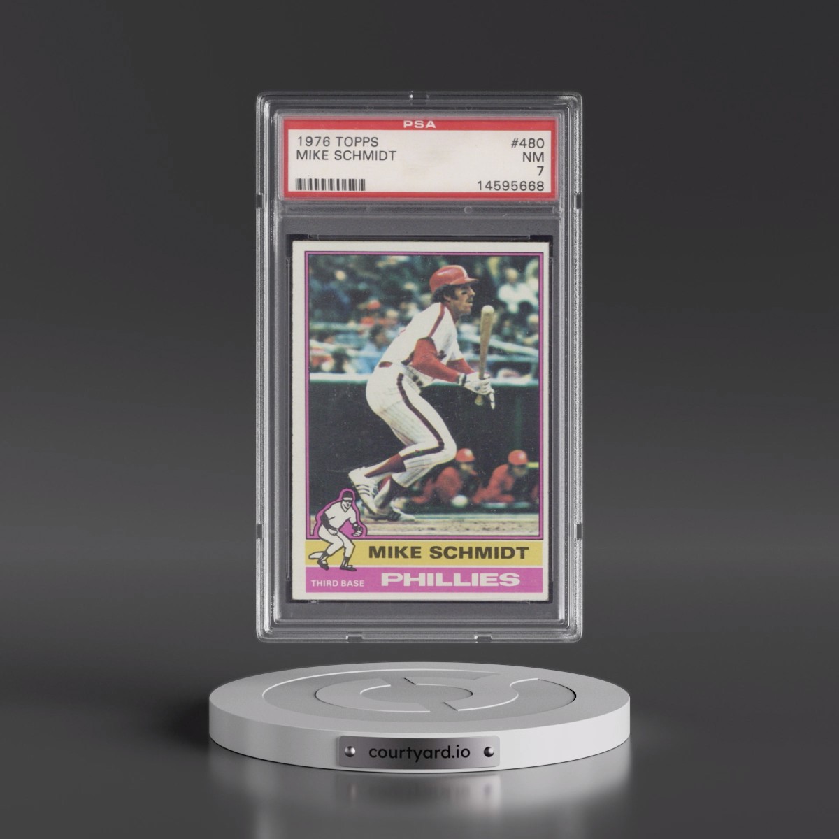 1976 Topps #480 Mike Schmidt (PSA 7 NM)