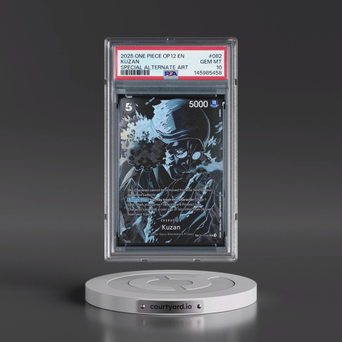 2025 One Piece OP12-Legacy of the Master #082 Kuzan - Special Alternate Art (PSA 10 GEM MINT)