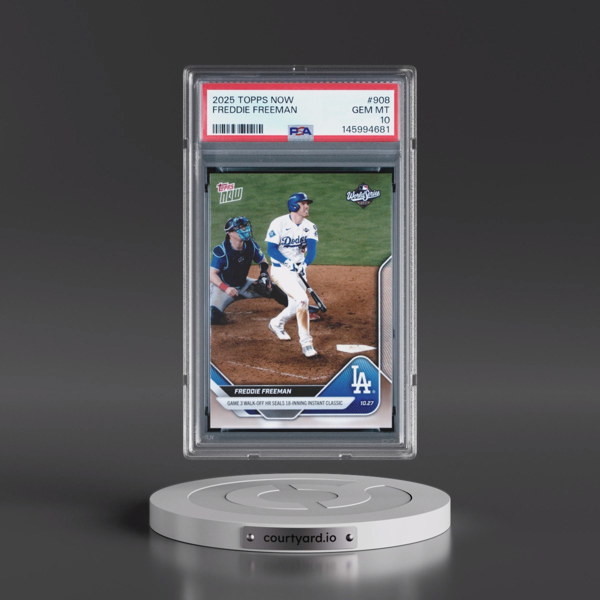 2025 Topps Now #908 Freddie Freeman (PSA 10 GEM MINT)