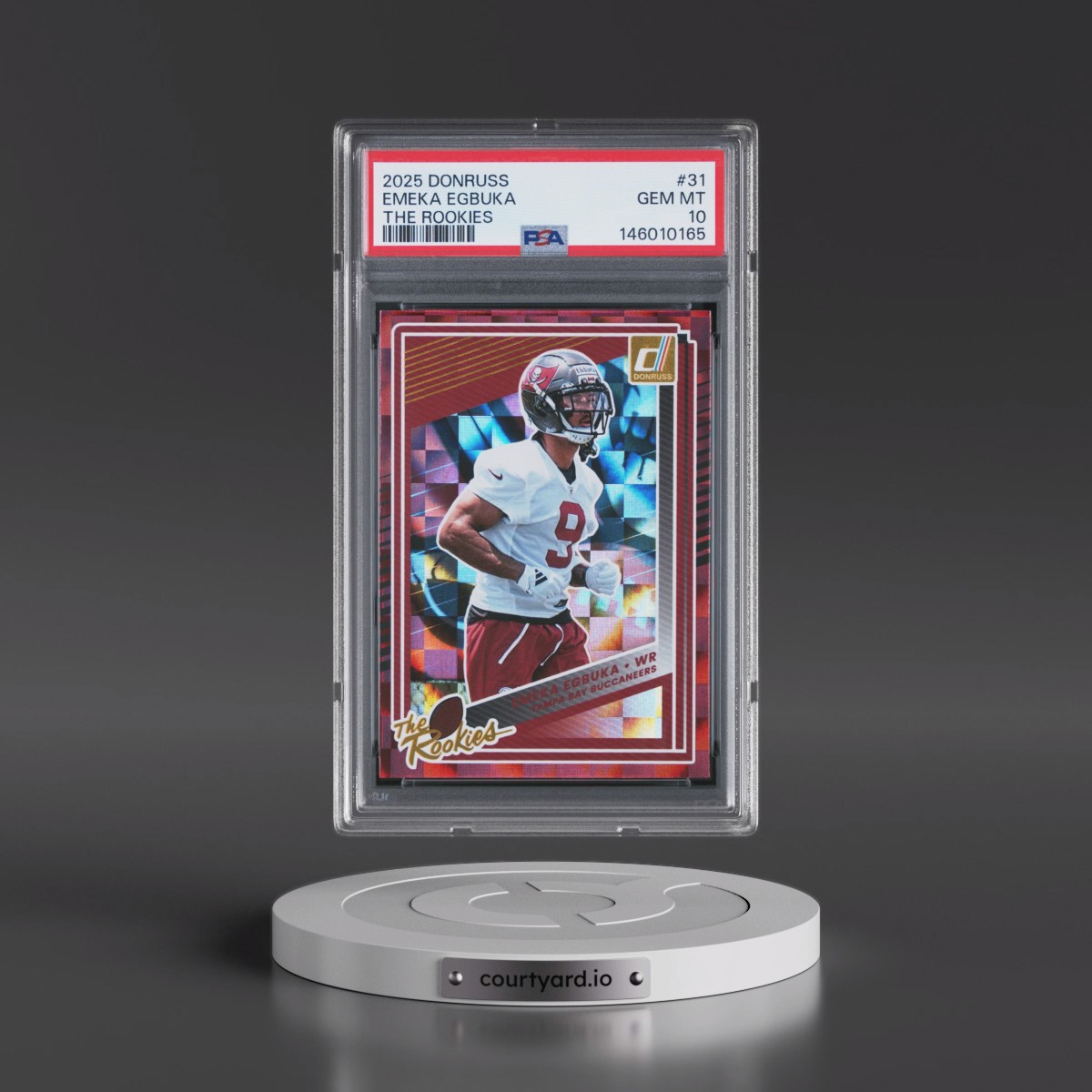 2025 Panini Donruss the Rookies #31 Emeka Egbuka (PSA 10 GEM MINT)