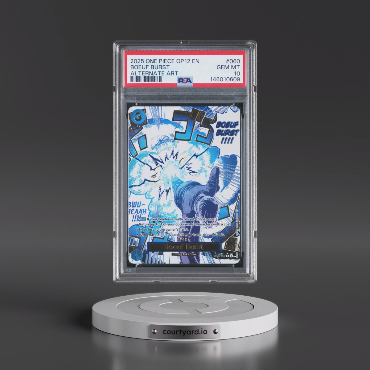 2025 One Piece OP12-Legacy of the Master #060 Boeuf Burst - Alternate Art (PSA 10 GEM MINT)