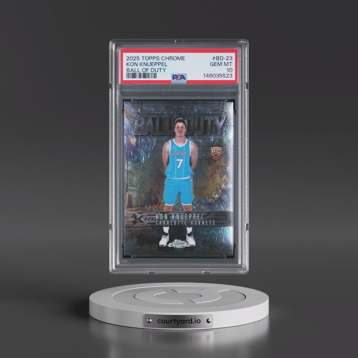2025 Topps Chrome Ball of Duty #BD-23 Kon Knueppel (PSA 10 GEM MINT)