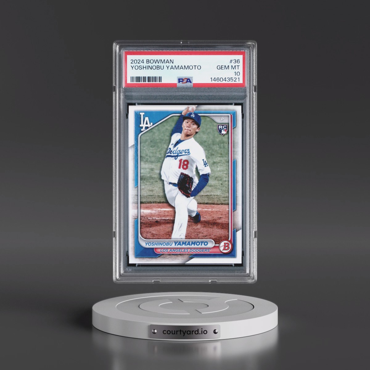 2024 Bowman #36 Yoshinobu Yamamoto (PSA 10 GEM MINT)
