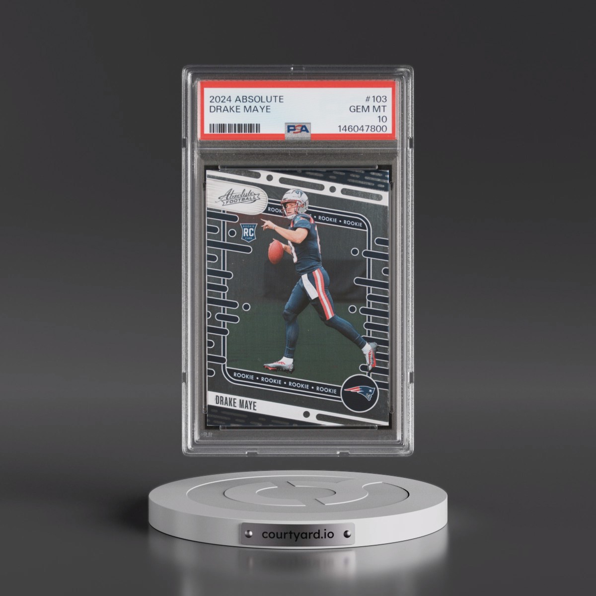 2024 Panini Absolute #103 Drake Maye (PSA 10 GEM MINT)
