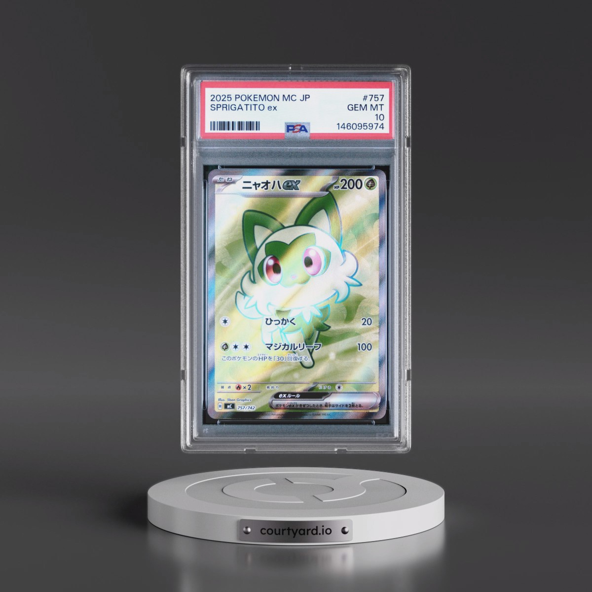 2025 Pokémon MC-Start Deck 100 Battle Collection #757 Sprigatito EX - Holo (PSA 10 GEM MINT)
