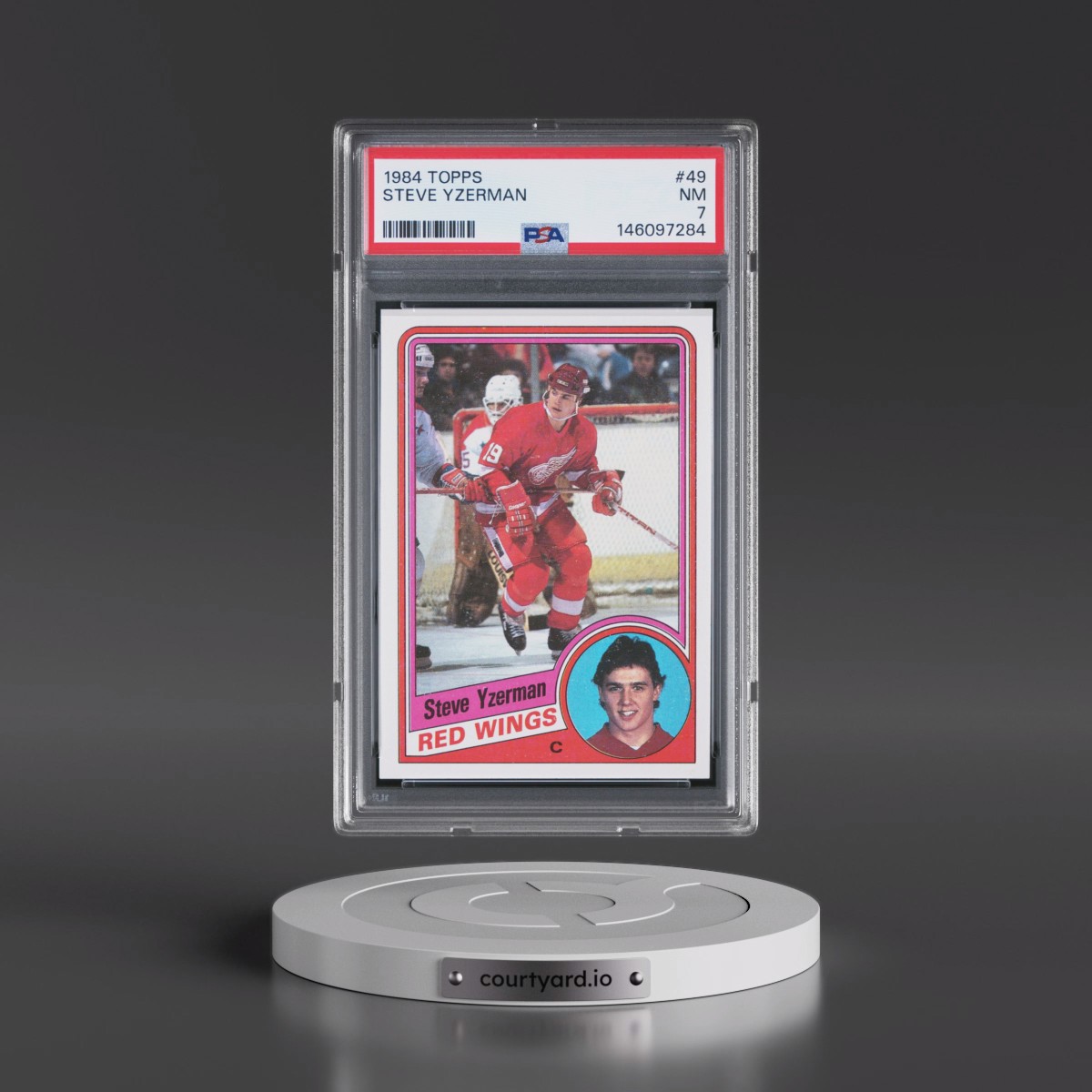 1984 Topps Steve Yzerman #49 PSA 7