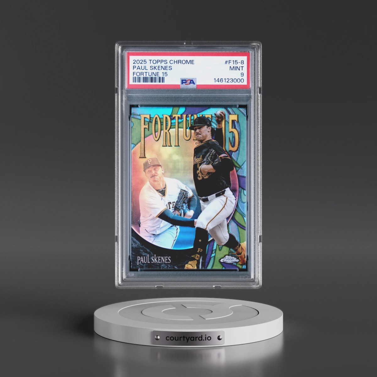 2025 Topps Chrome Fortune 15 #F15-8 Paul Skenes (PSA 9 MINT)