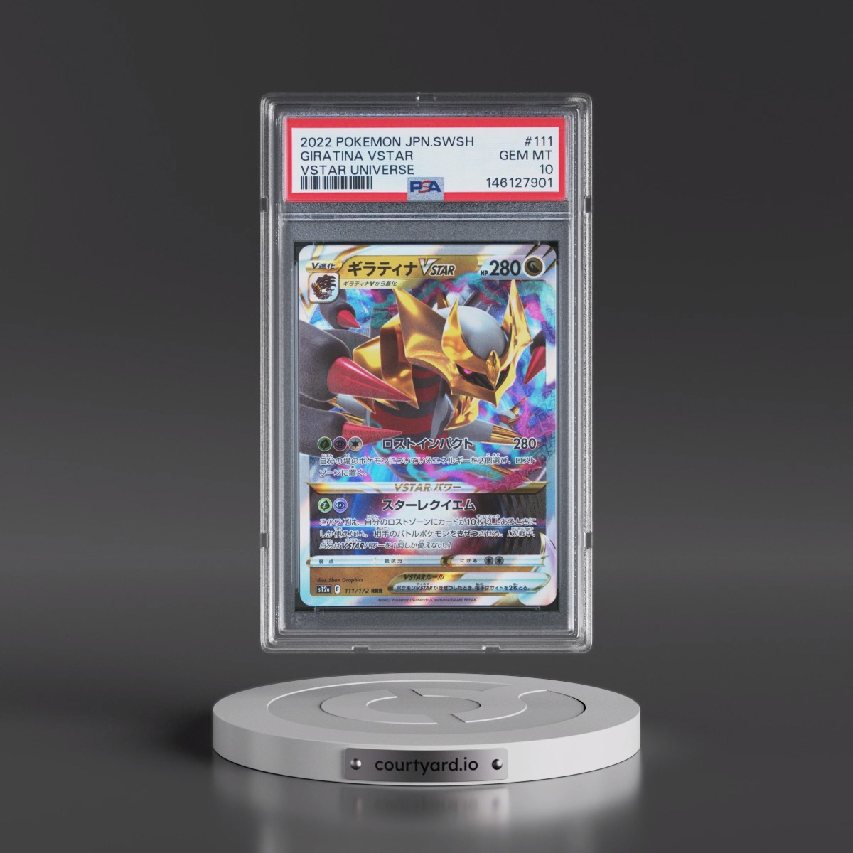 2022 Pokémon Sword & Shield Vstar Universe #111 Giratina Vstar (PSA 10 GEM MINT)