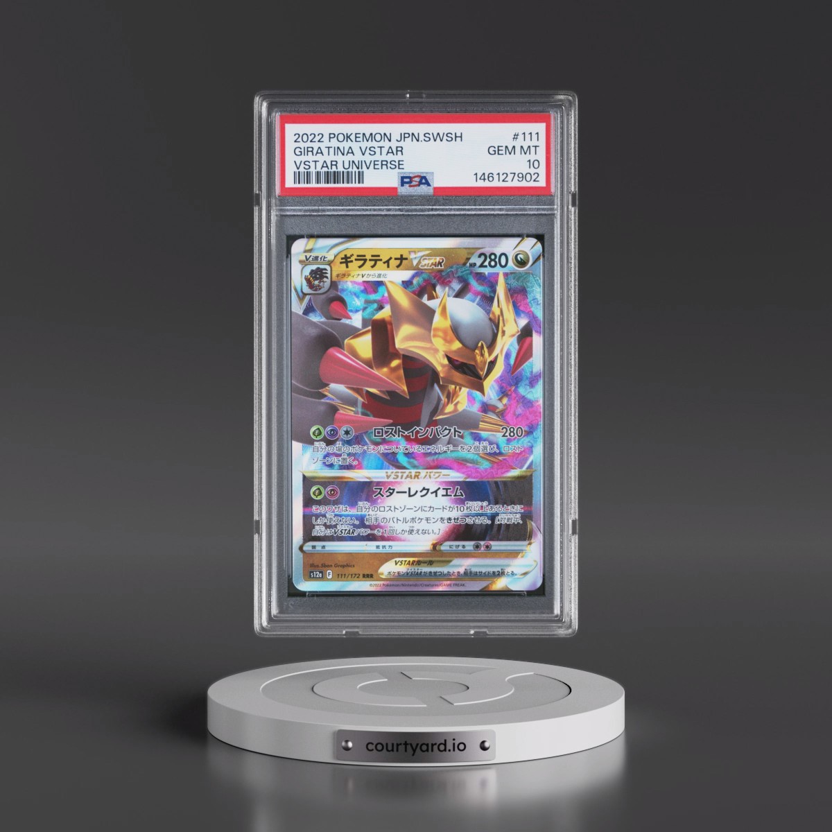 2022 Pokémon Sword & Shield Vstar Universe #111 Giratina Vstar (PSA 10 GEM MINT)