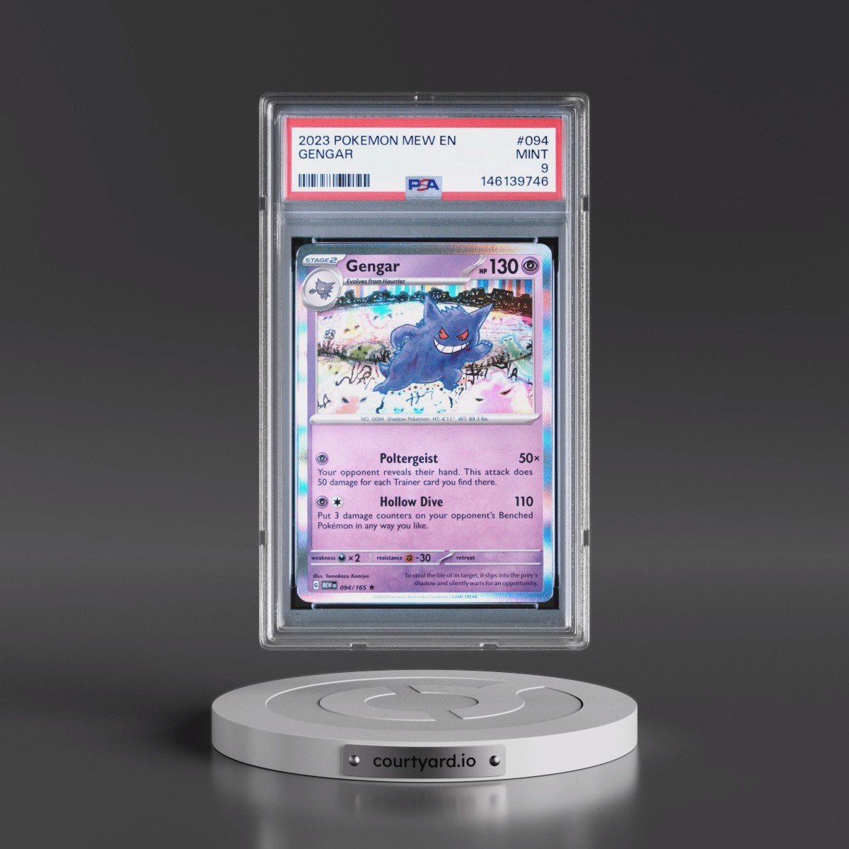 2023 Pokémon Mew EN-151 #094 Gengar (PSA 9 MINT)