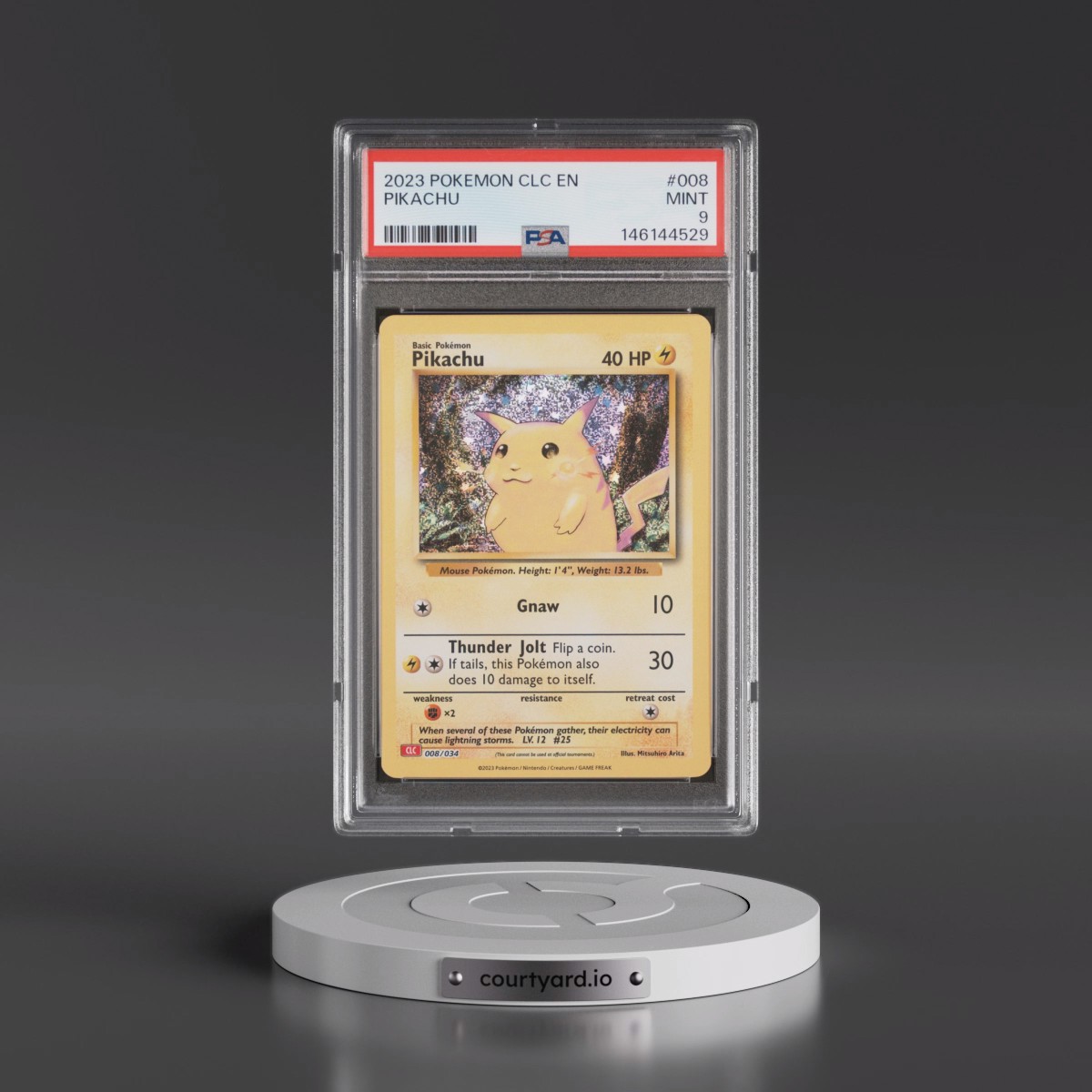2023 Pokémon Clc-Trading Card Game Classic Charizard & HO-Oh EX Deck #008 Pikachu (PSA 9 MINT)