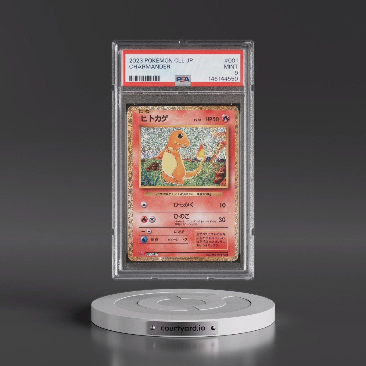 2023 Pokémon Cll-Trading Card Game Classic Charizard & HO-Oh EX Deck #001 Charmander (PSA 9 MINT)