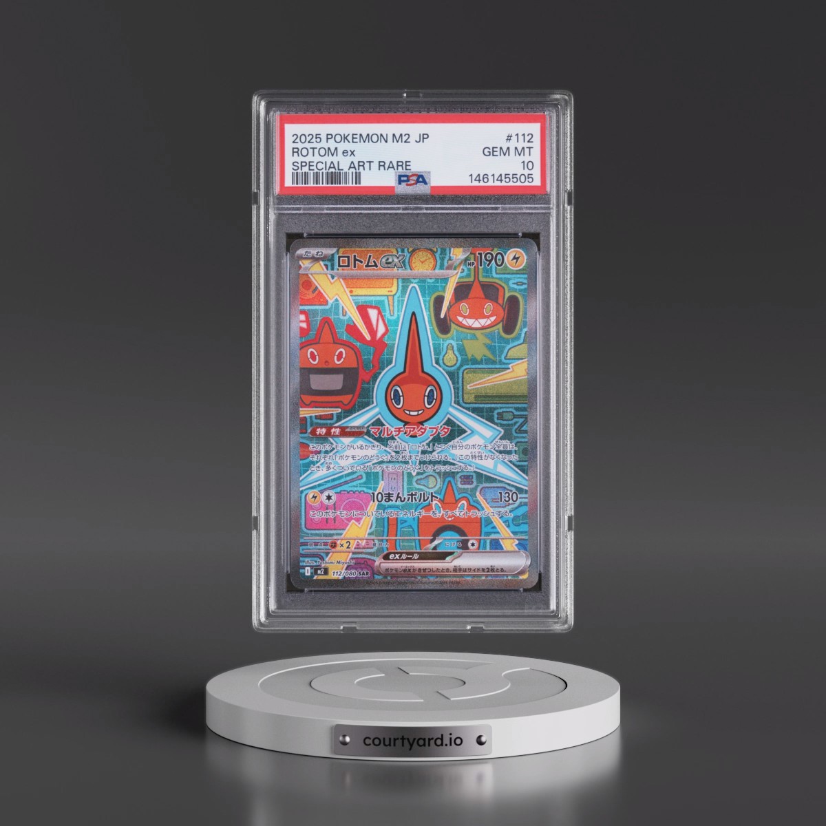 2025 Pokémon M2-Inferno X #112 Rotom EX - Holo Special Art Rare (PSA 10 GEM MINT)