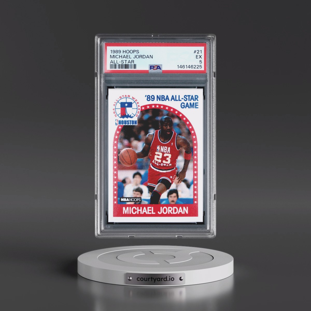 1989 Hoops #21 Michael Jordan - All-Star (PSA 5 EX)