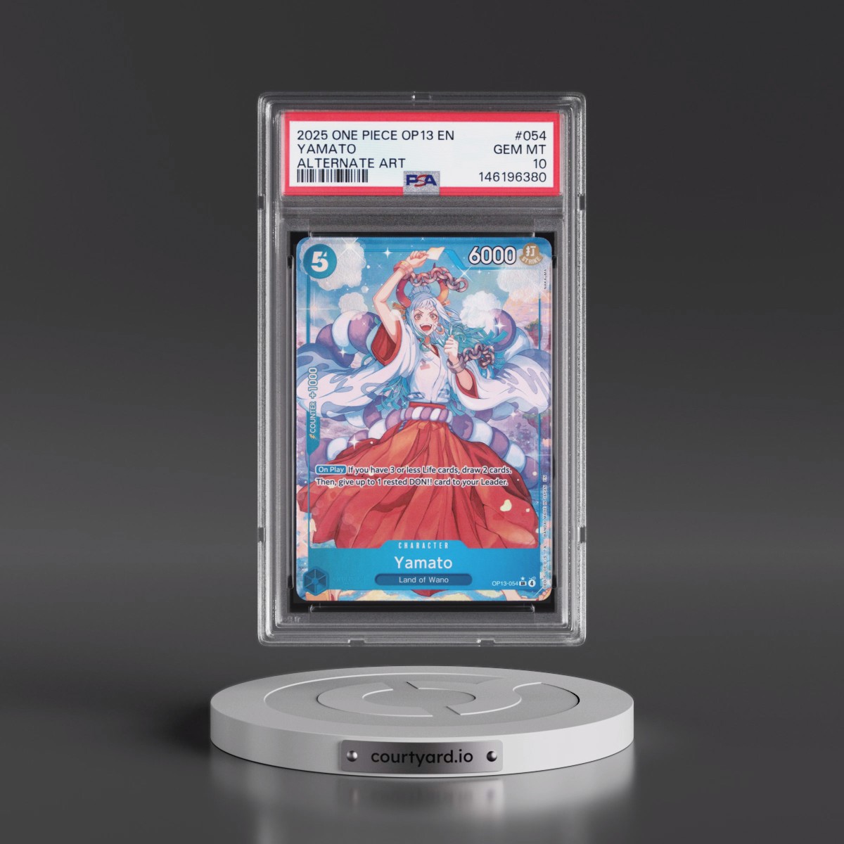 2025 One Piece OP13-Carrying on His Will #054 Yamato - Alternate Art (PSA 10 GEM MINT)