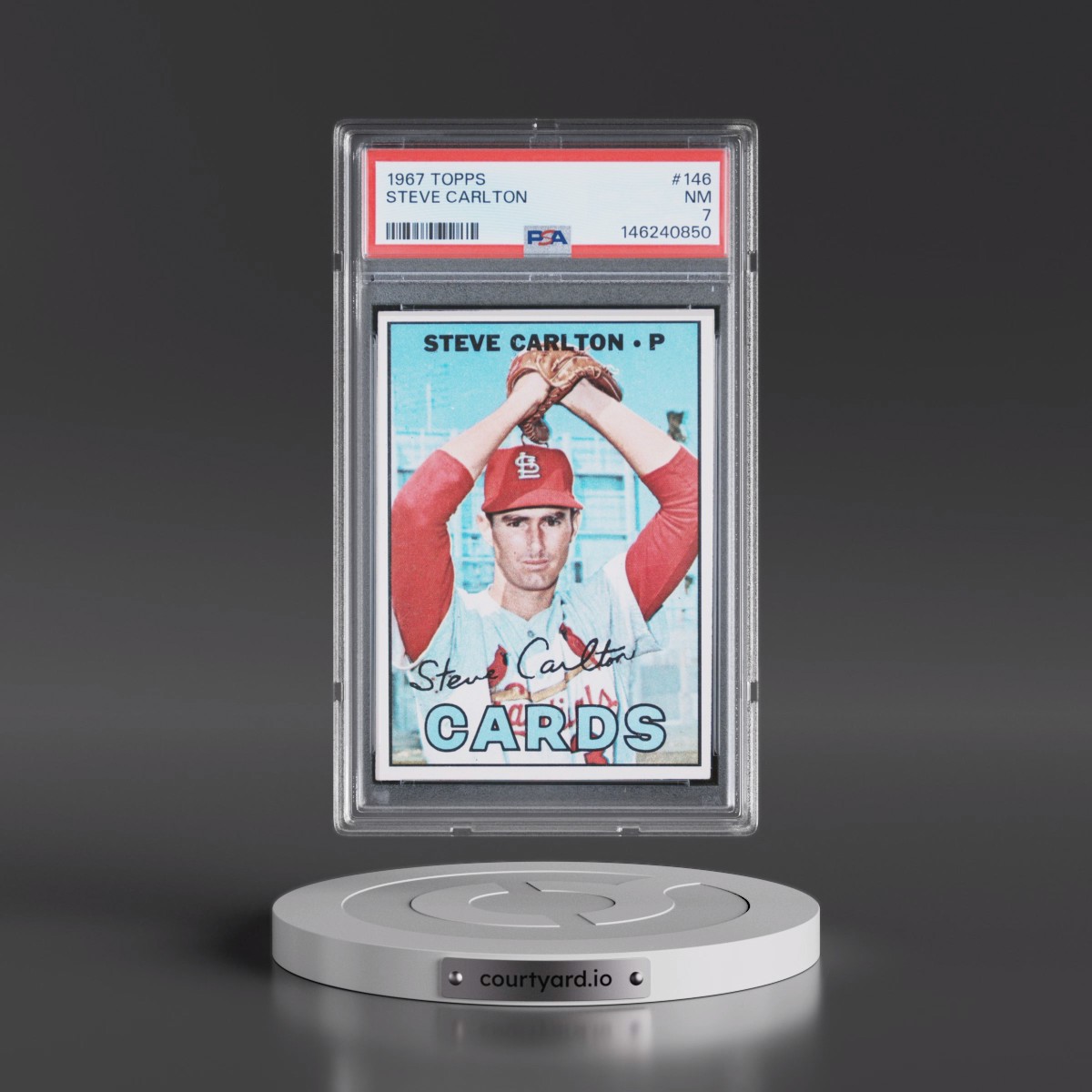 1967 Topps #146 Steve Carlton (PSA 7 NM)
