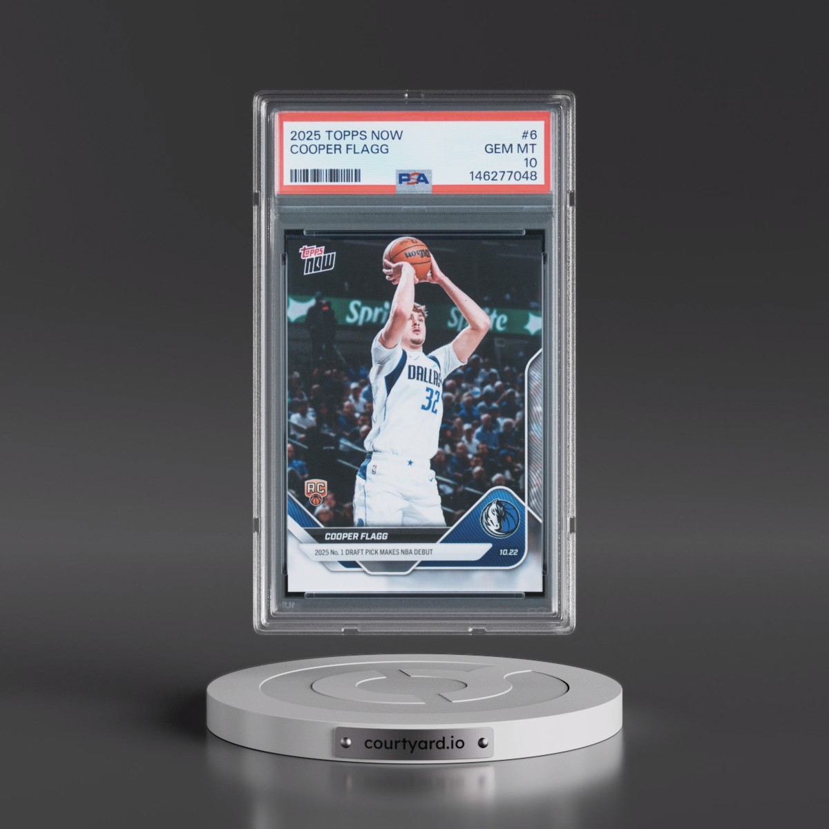 2025 Topps Now #6 Cooper Flagg (PSA 10 GEM MINT)