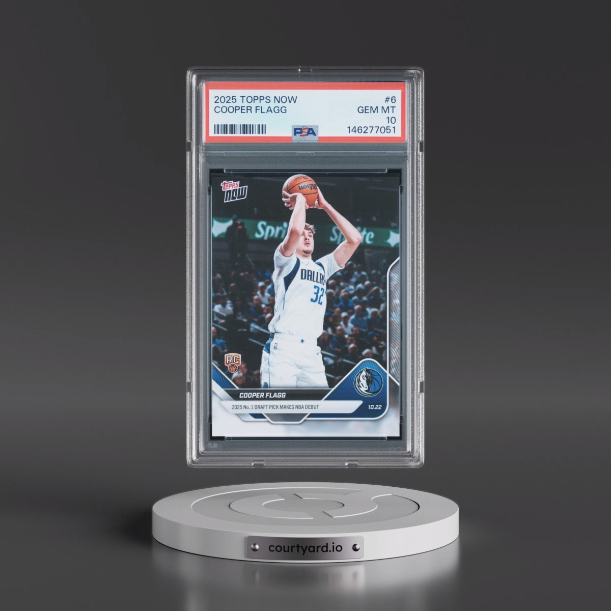 2025 Topps Now #6 Cooper Flagg (PSA 10 GEM MINT)
