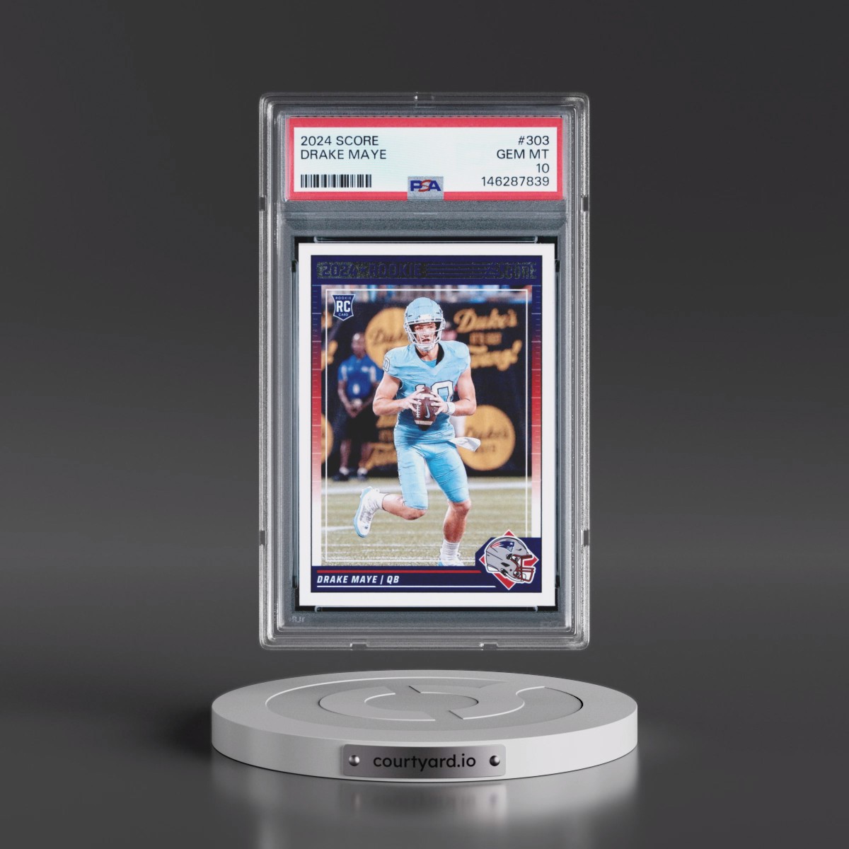 2024 Panini Score #303 Drake Maye (PSA 10 GEM MINT)