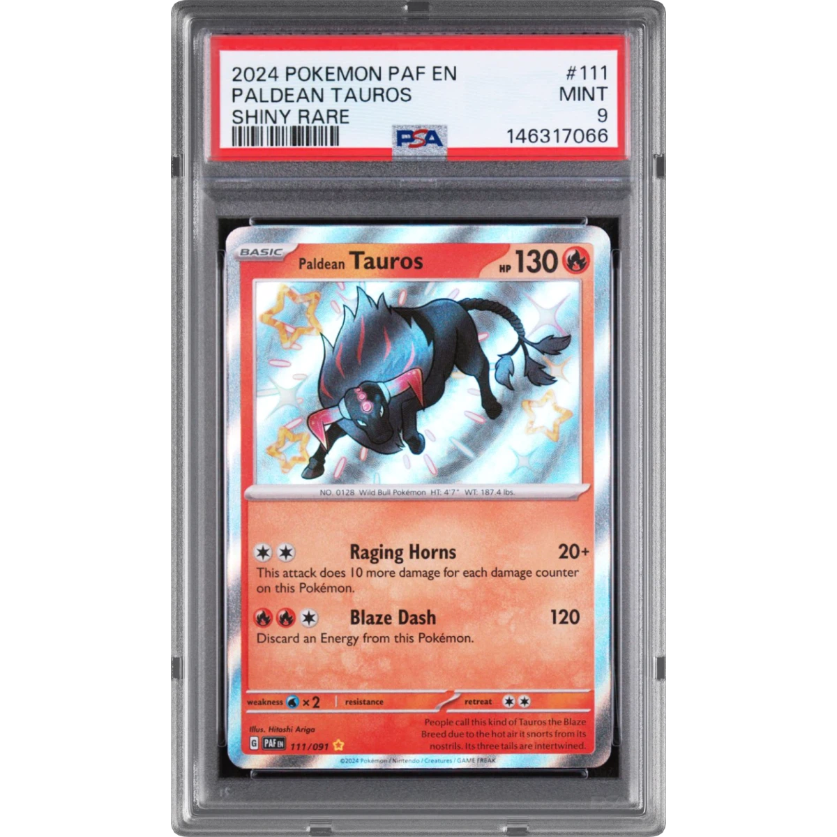 Pokémon Paf Paldean Tauros - Shiny