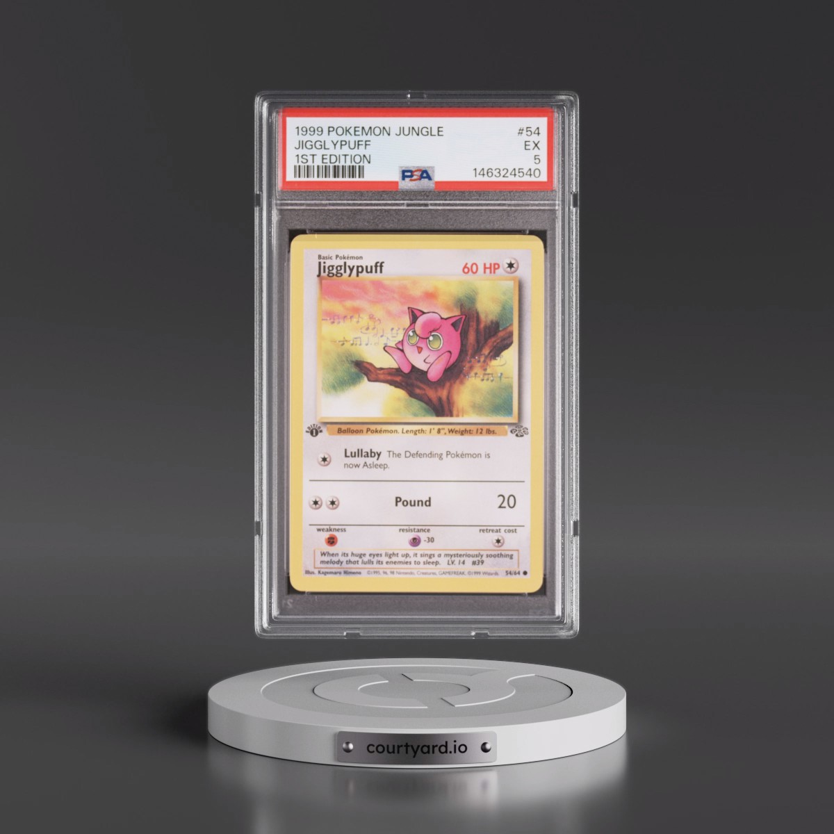 1999 Pokémon Jungle #54 Jigglypuff - 1st Edition (PSA 5 EX)