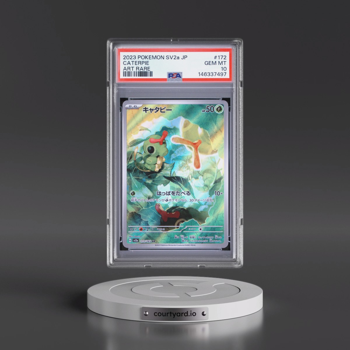 2023 Pokémon Sv2a-Pokémon 151 #172 Caterpie - Art Rare (PSA 10 GEM MINT)