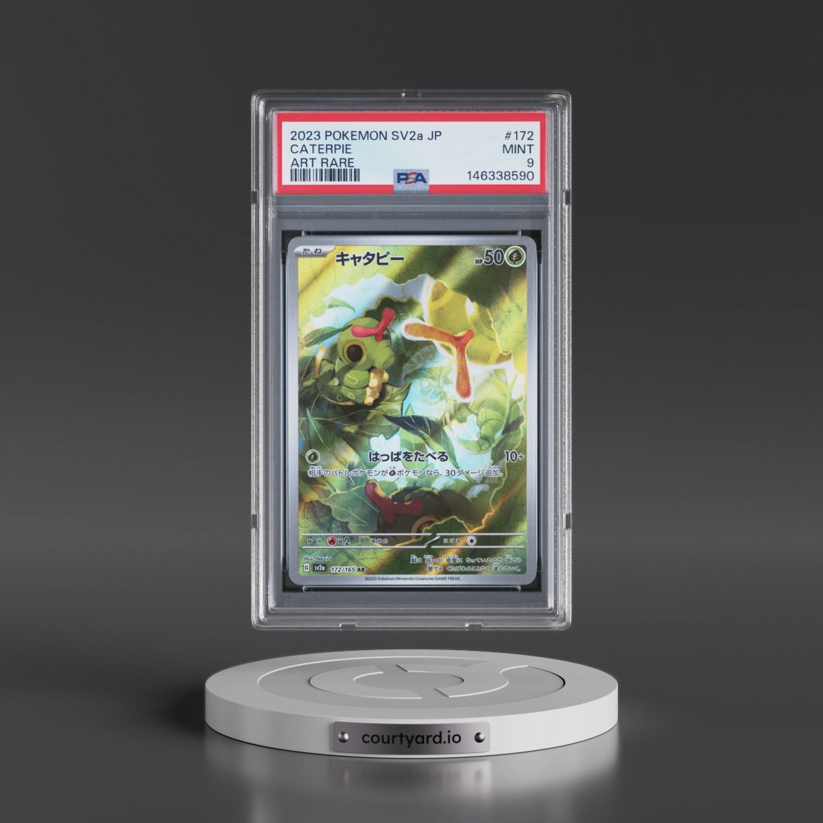 2023 Pokémon Sv2a-Pokémon Card 151 #172 Caterpie - Art Rare (PSA 9 MINT)