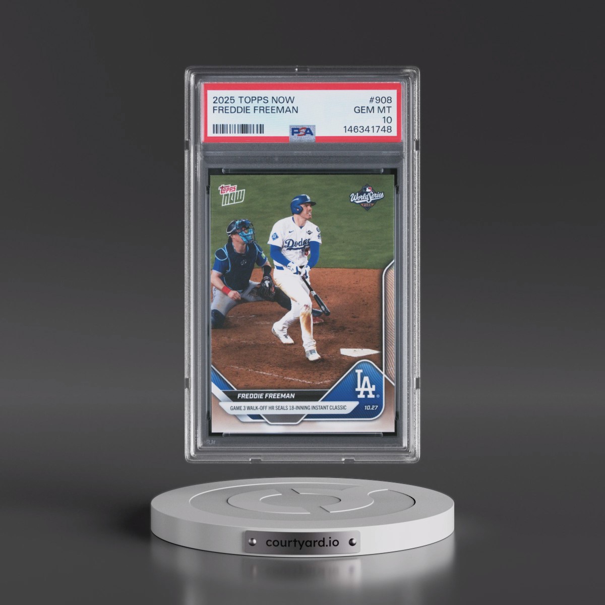 2025 Topps Now #908 Freddie Freeman (PSA 10 GEM MINT)