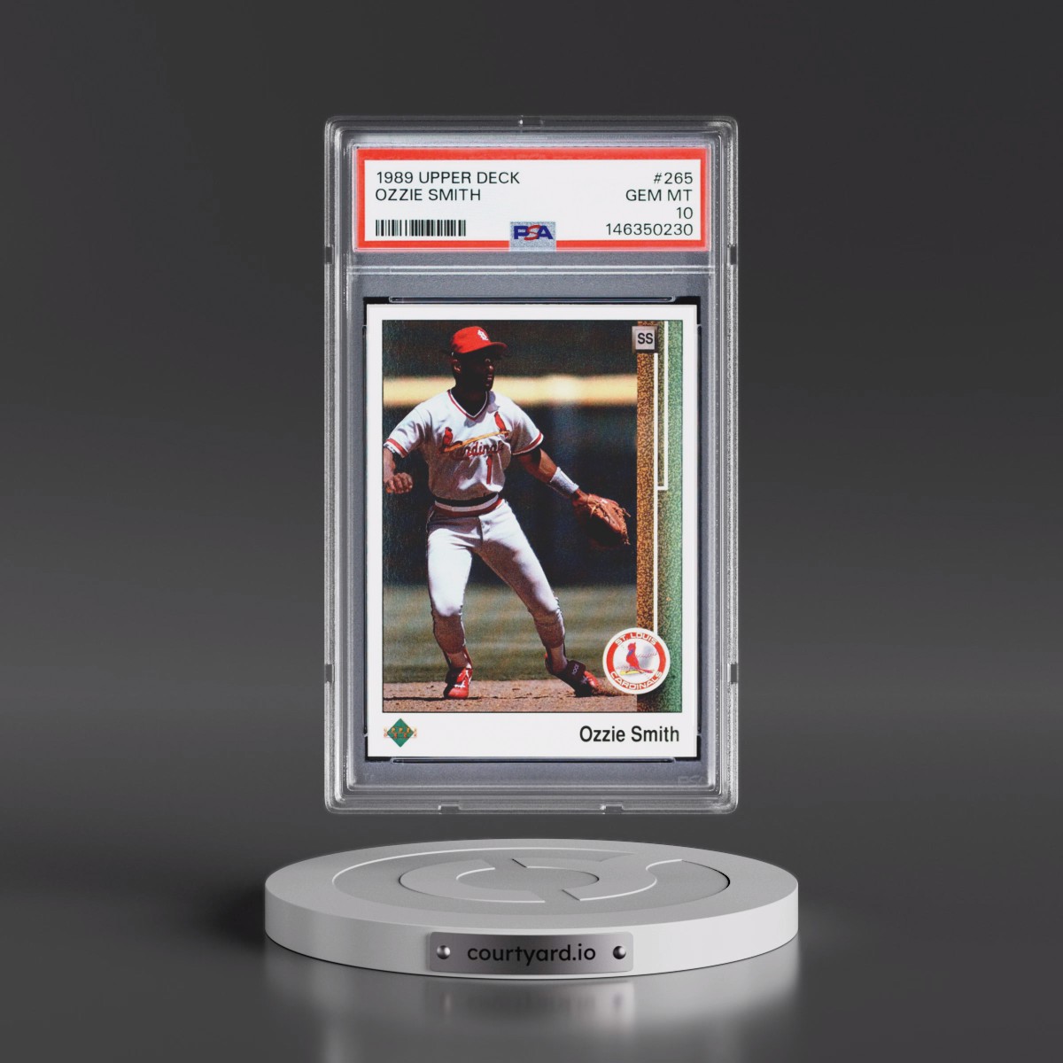 1989 Upper Deck #265 Ozzie Smith (PSA 10 GEM MINT)