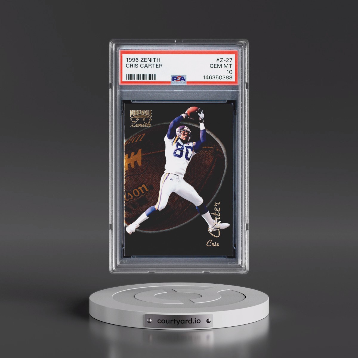 1996 Zenith #Z-27 Cris Carter (PSA 10 GEM MINT)
