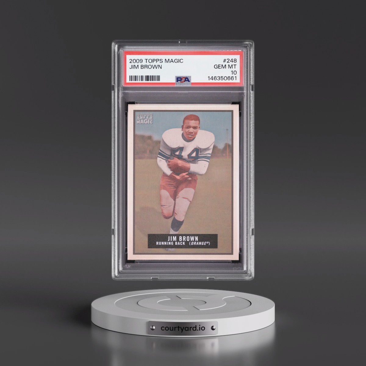 2009 Topps Magic #248 Jim Brown (PSA 10 GEM MINT)