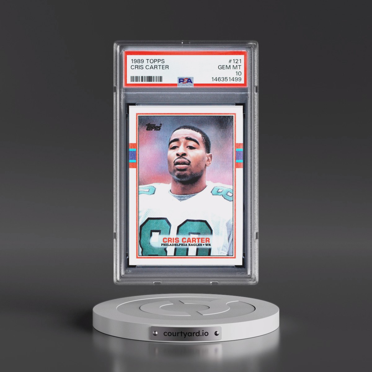 1989 Topps #121 Cris Carter (PSA 10 GEM MINT)