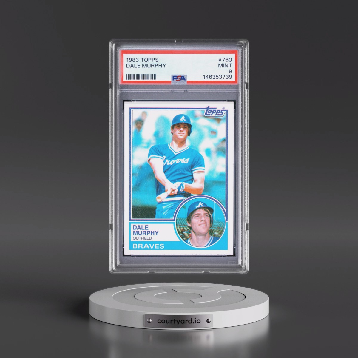 1983 Topps #760 Dale Murphy (PSA 9 MINT)
