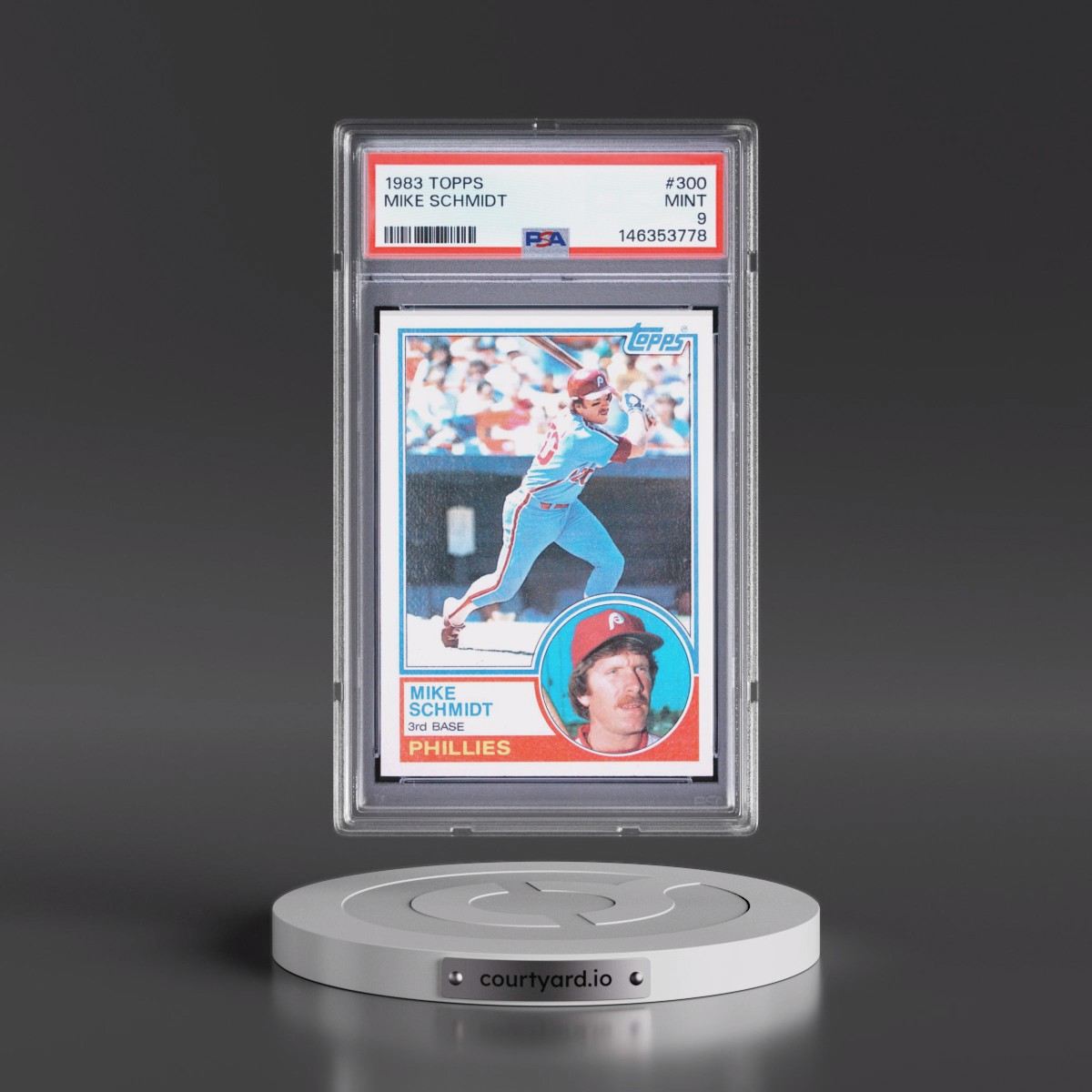 1983 Topps #300 Mike Schmidt (PSA 9 MINT)