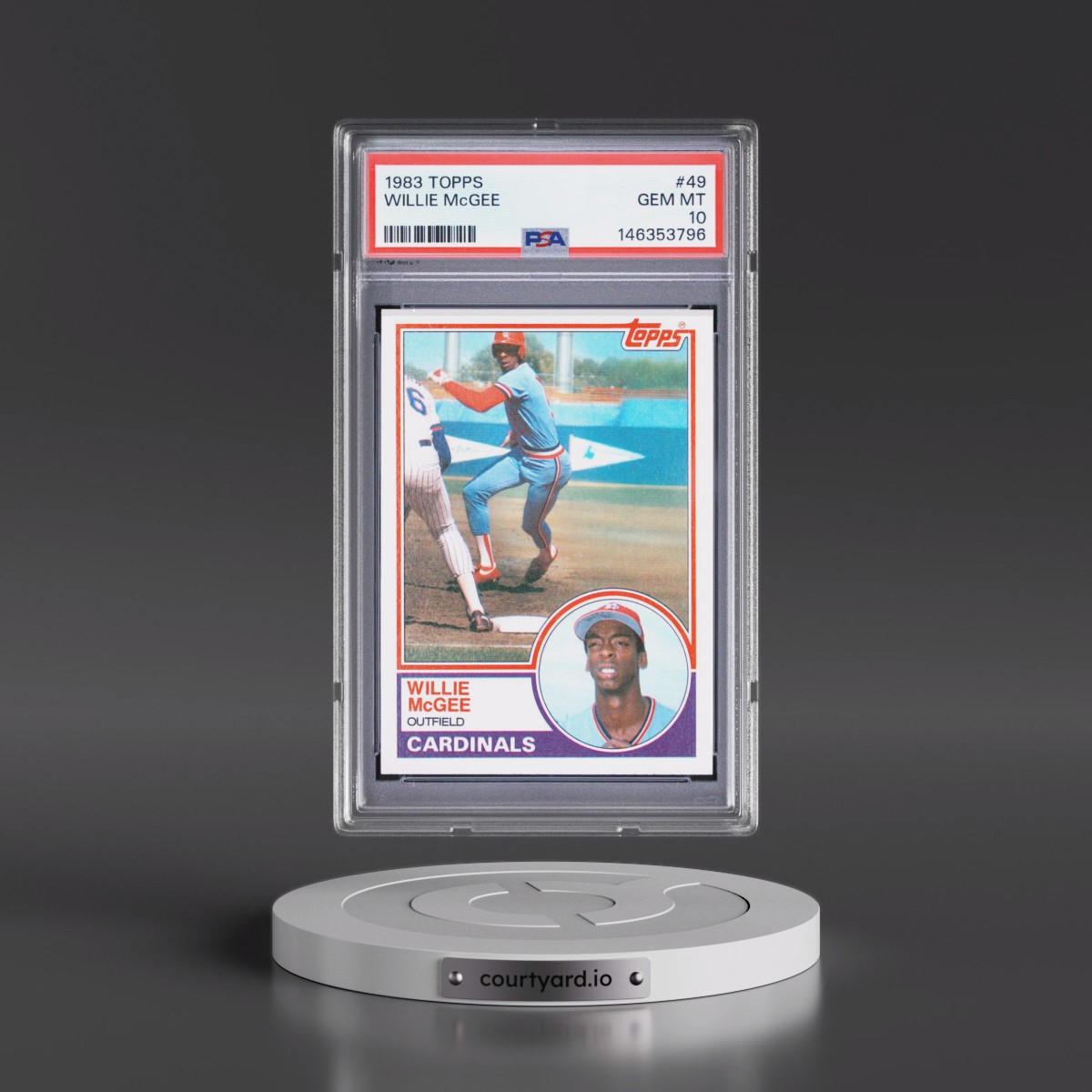 1983 Topps #49 Willie McGee (PSA 10 GEM MINT)