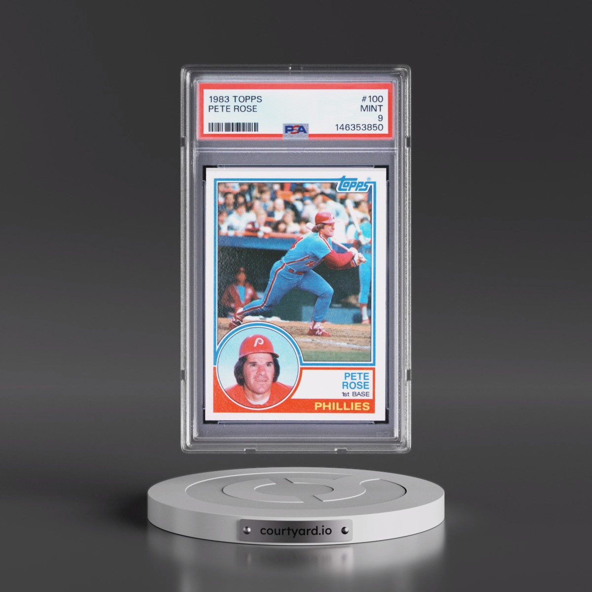 1983 Topps #100 Pete Rose (PSA 9 MINT)