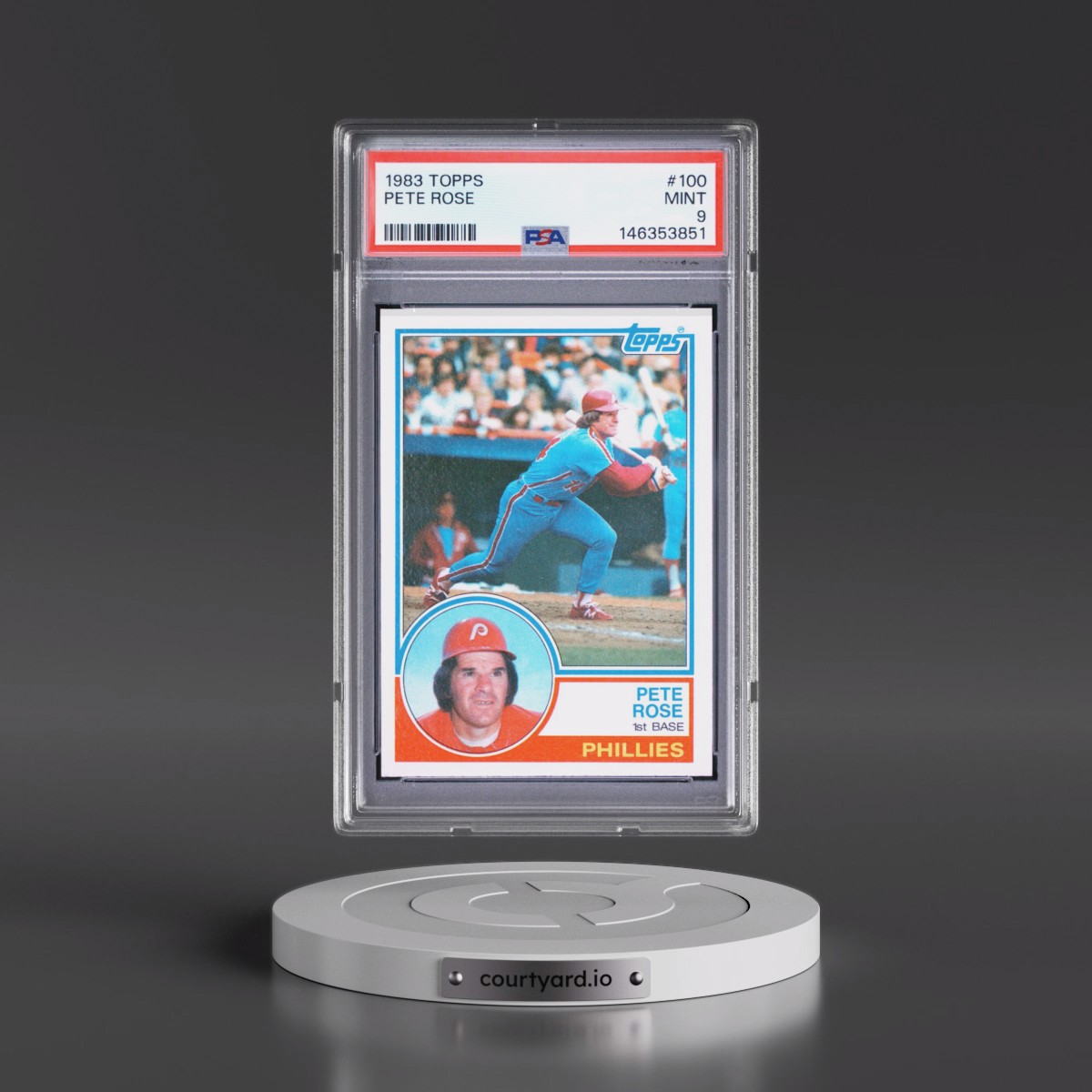 1983 Topps #100 Pete Rose (PSA 9 MINT)