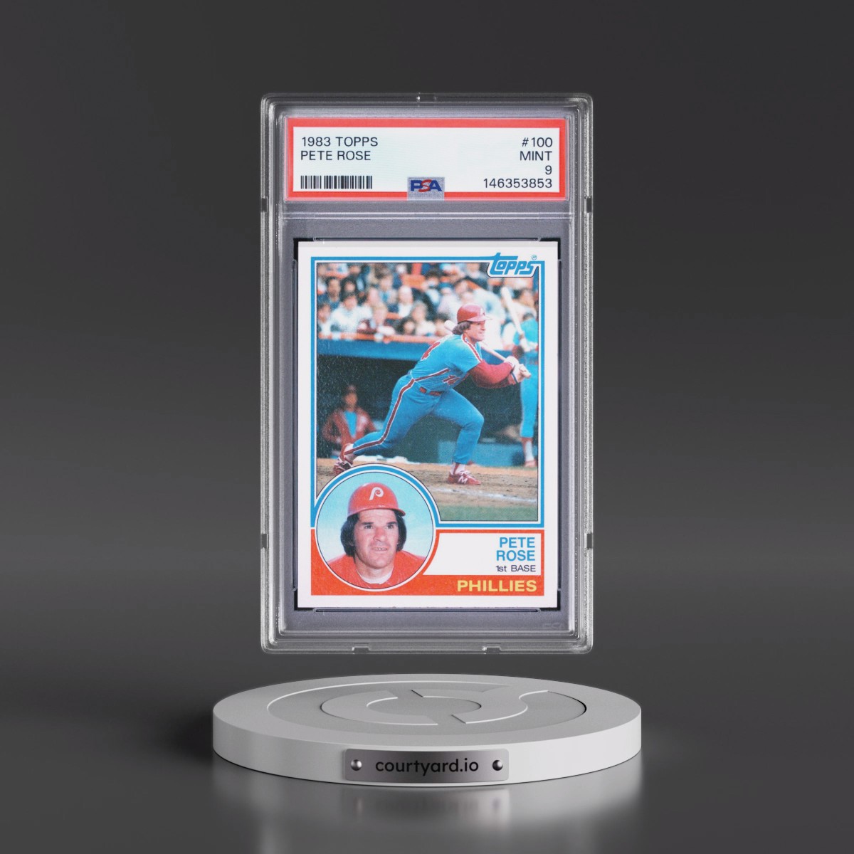 1983 Topps #100 Pete Rose (PSA 9 MINT)