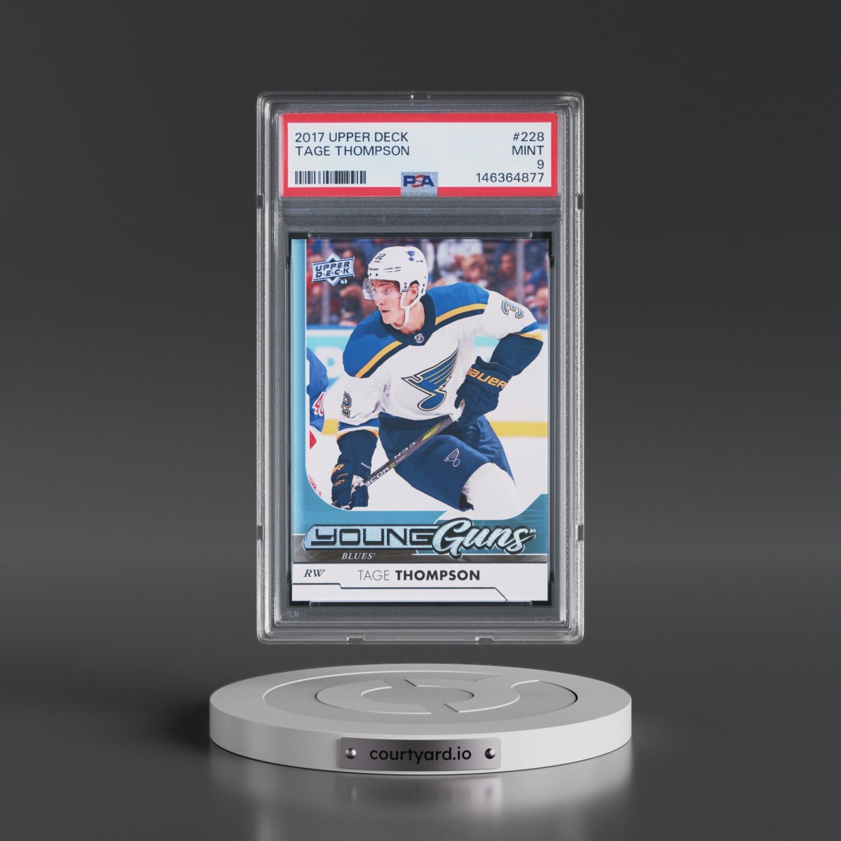 2017 Upper Deck #228 Tage Thompson (PSA 9 MINT)