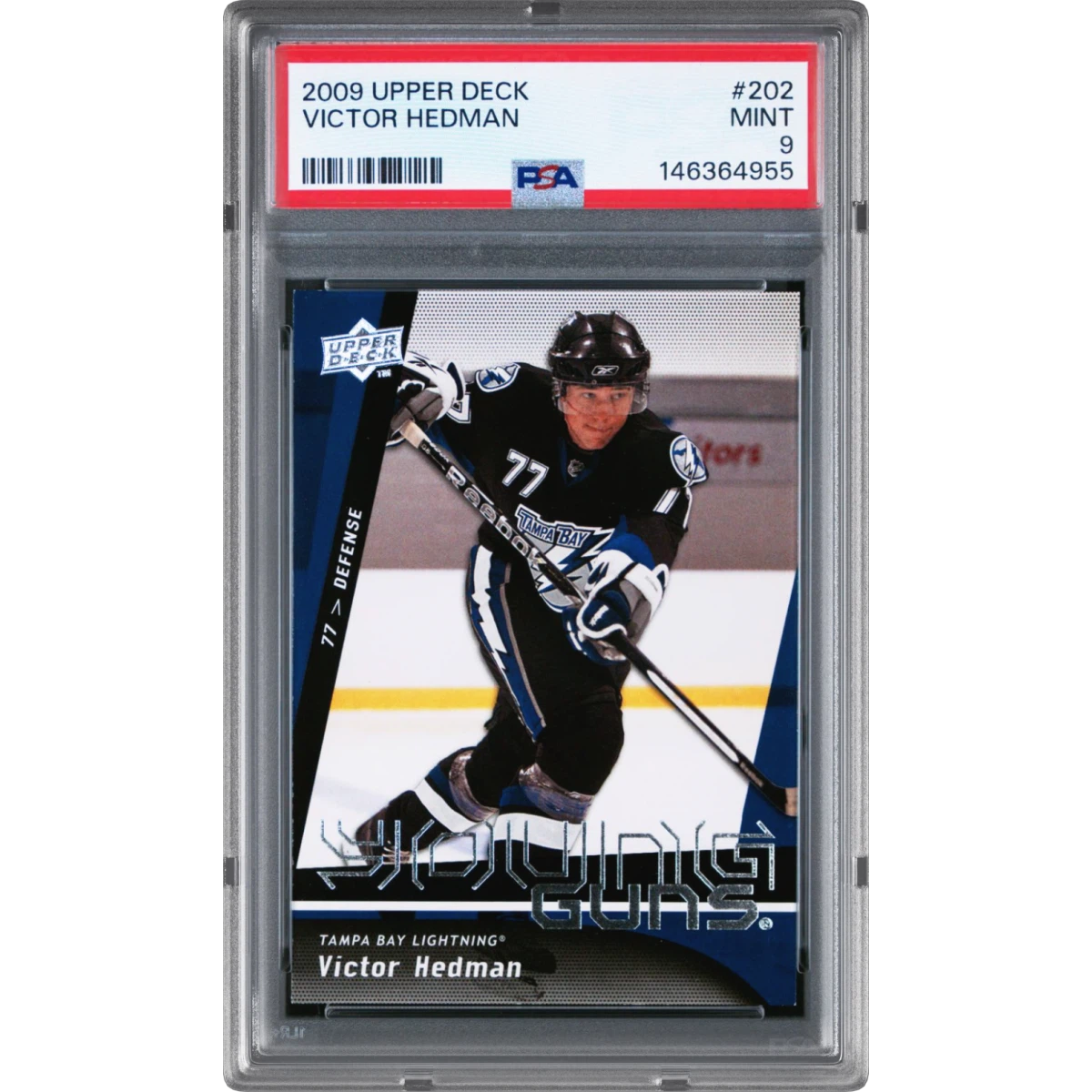 2009 Upper Deck #202 Victor Hedman (PSA 9 MINT)