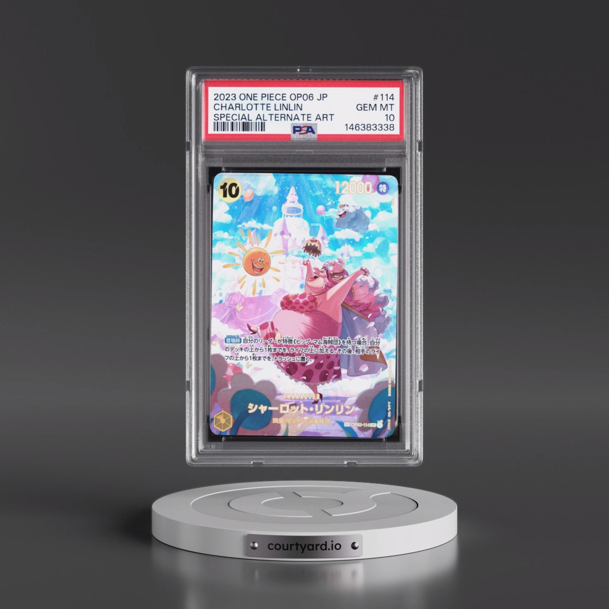 2023 One Piece Japanese OP06-Wings of the Captain #114 Charlotte Linlin - Special Alternate Art (PSA 10 GEM MINT)
