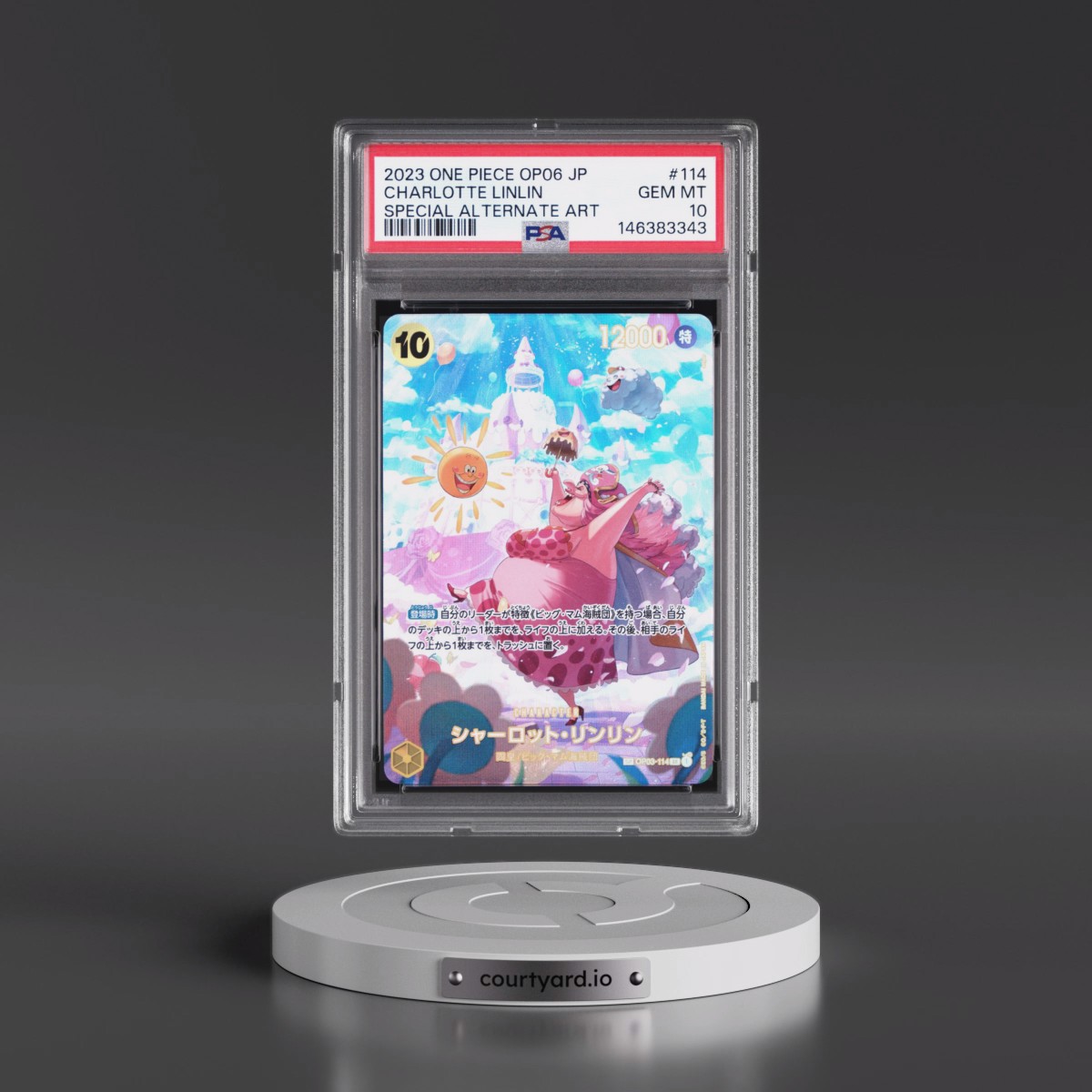 2023 One Piece Japanese OP06-Wings of the Captain #114 Charlotte Linlin - Special Alternate Art (PSA 10 GEM MINT)