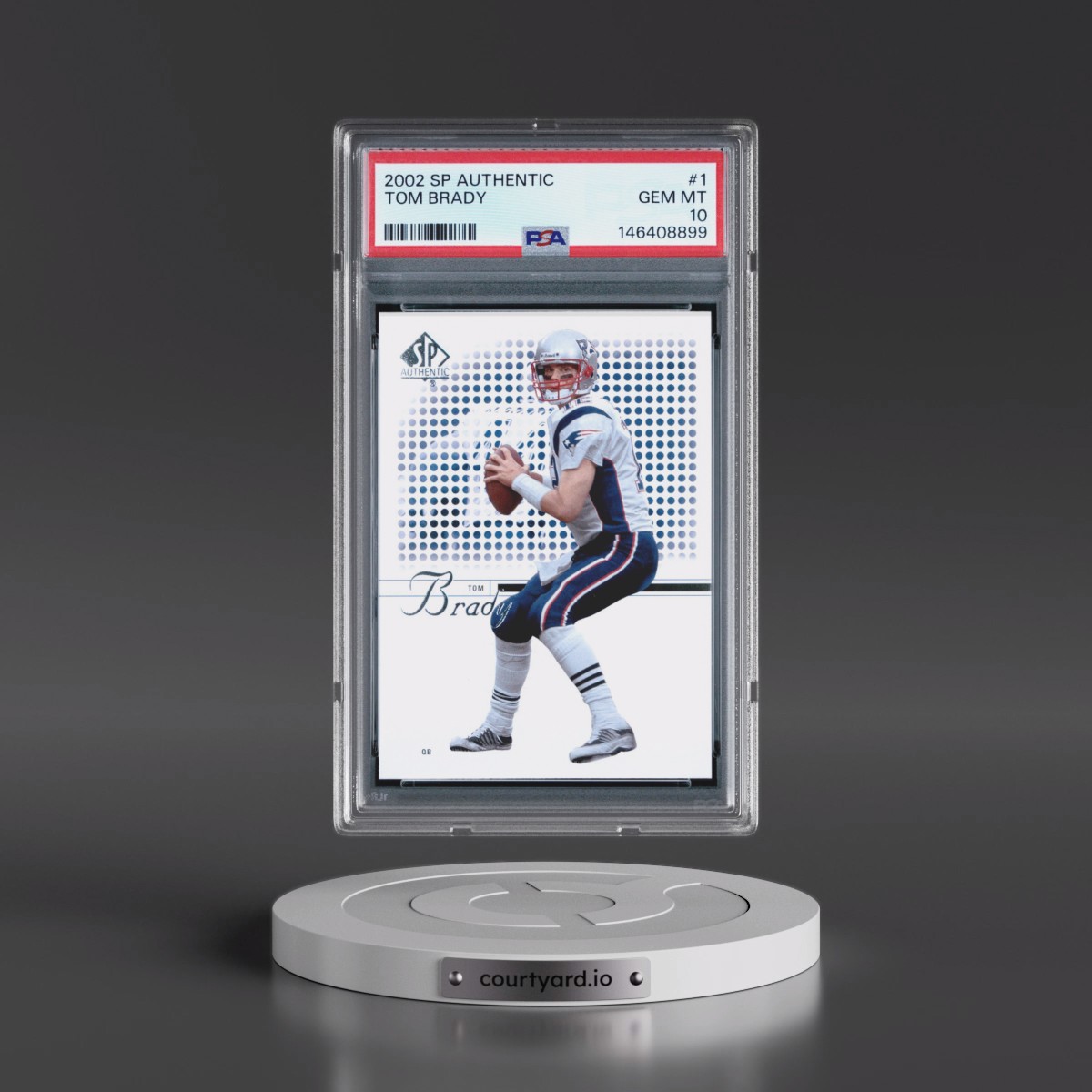 2002 SP Authentic Tom Brady #1 PSA 10