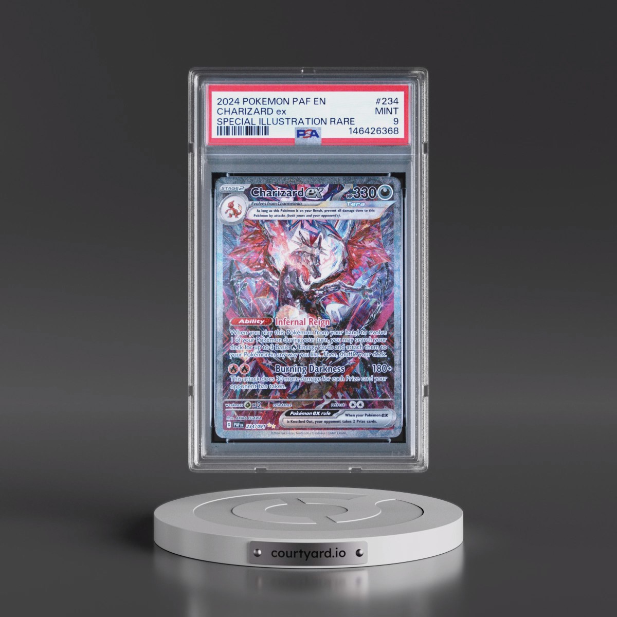 2024 Pokémon Paf EN-Paldean Fates #234 Charizard EX - Holo Special Illustration Rare (PSA 9 MINT)